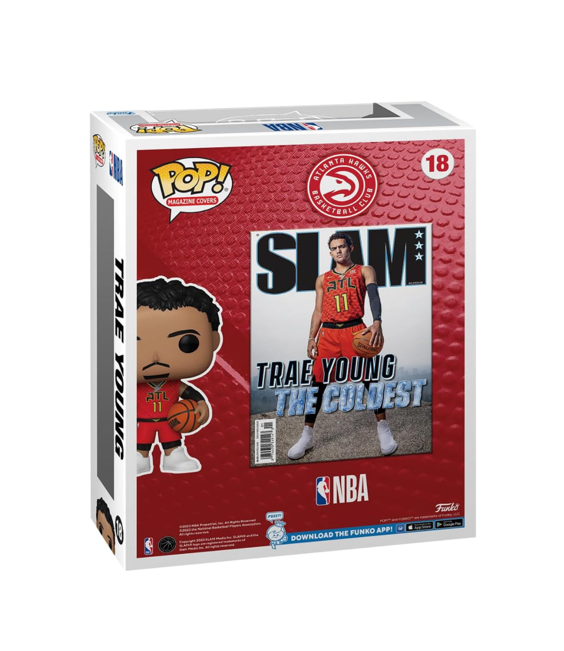 NBA SLAM Trae Young Funko Pop! Cover Figure #18 with Case