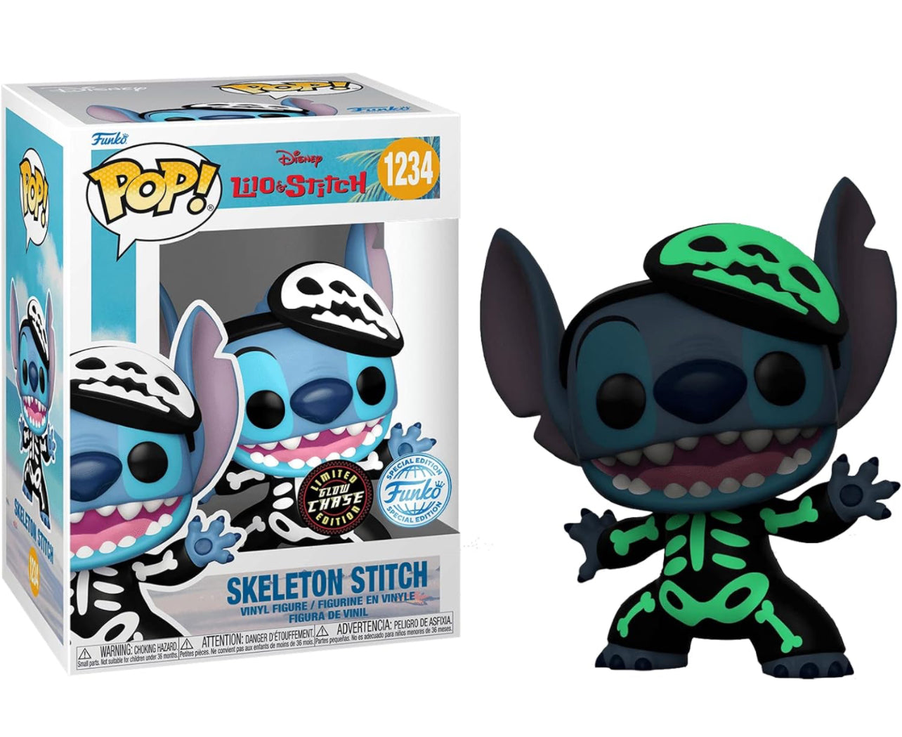 Funko Pop! Skeleton Stitch #1234 (Chase) Special Edition