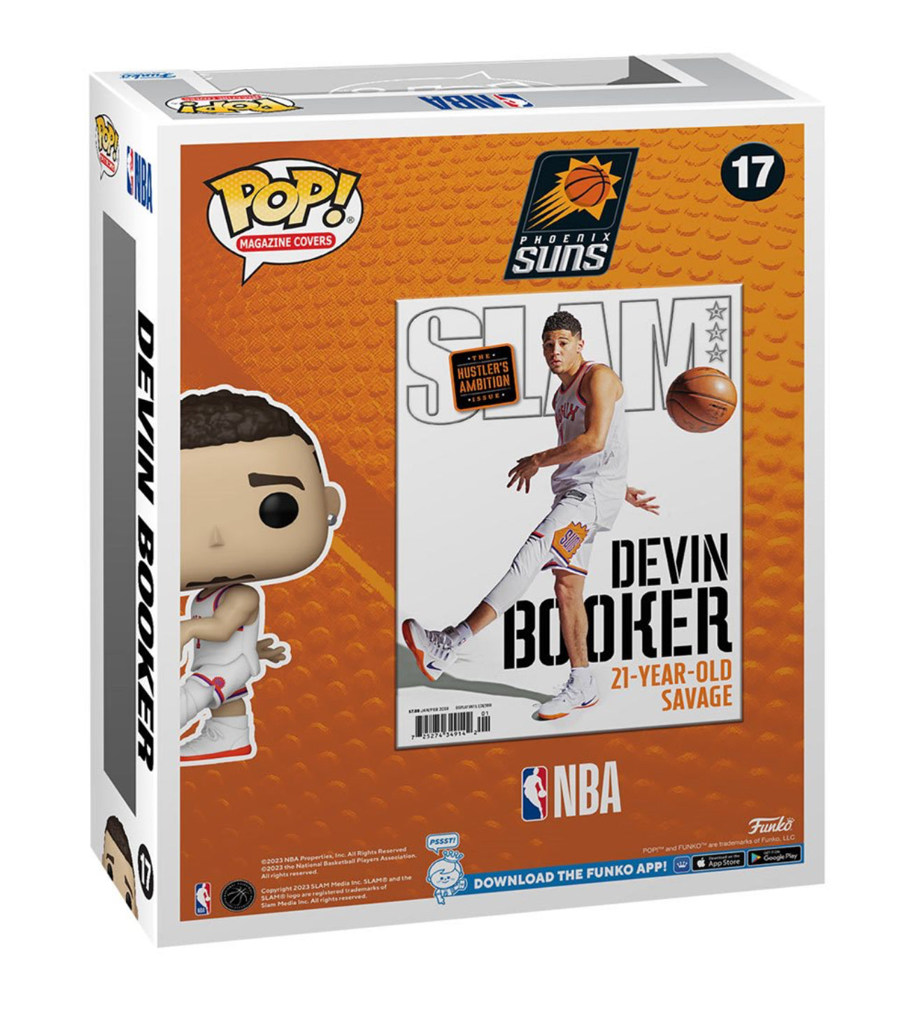 NBA SLAM Devin Booker Funko Pop! Cover Figure #17 with Case