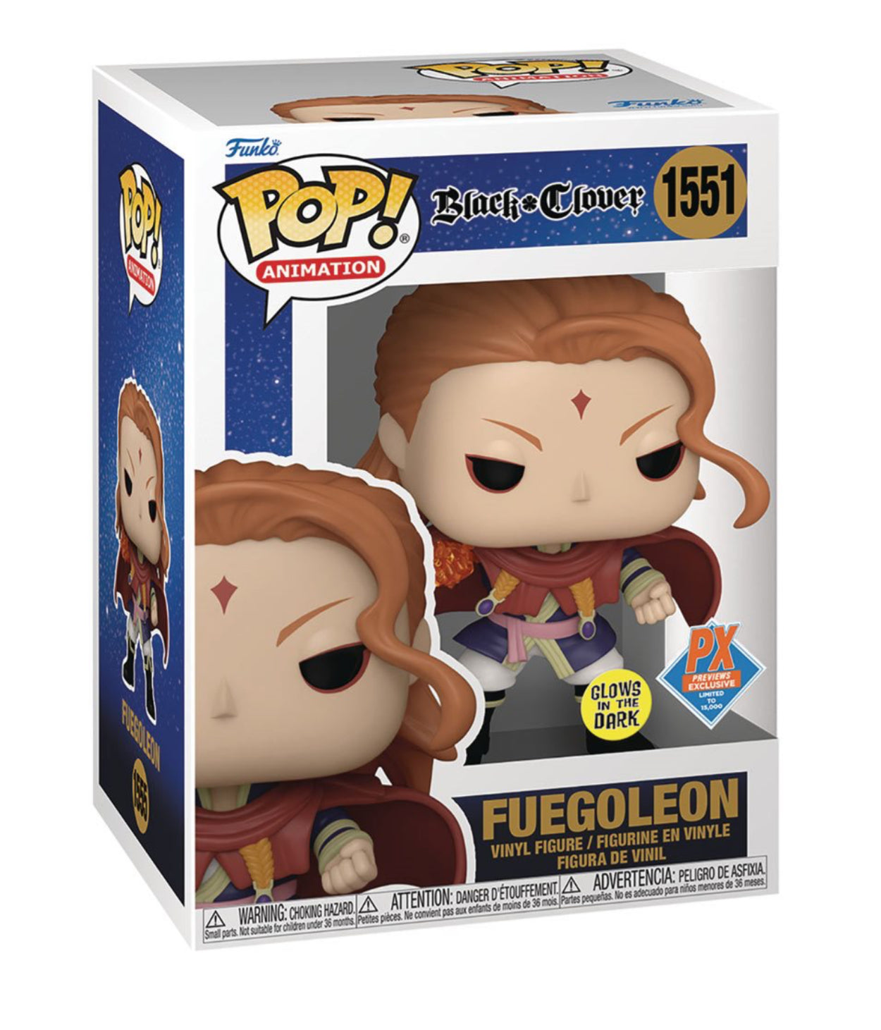 Funko Pop! Black Clover Fuegoleon (Glow) #1555 (Exclusive)