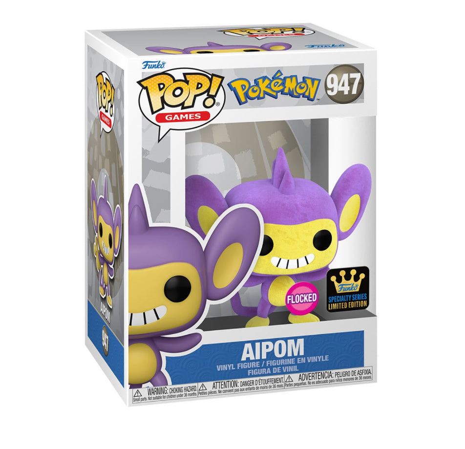 Funko Pop! Pokemon Aipom (Flocked) #947 - Specialty Series