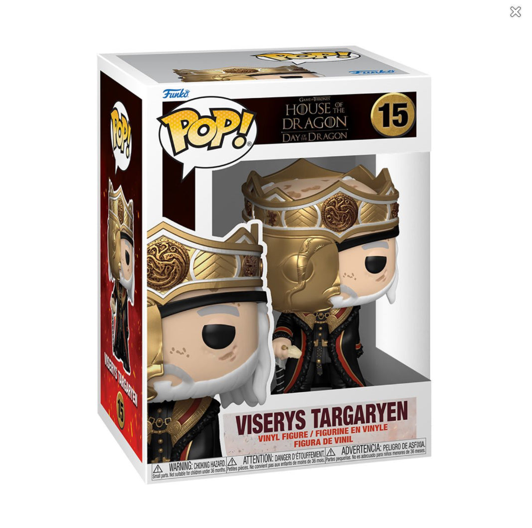 Funko Pop! House of the Dragon Viserys Targaryen Vinyl Figure #15
