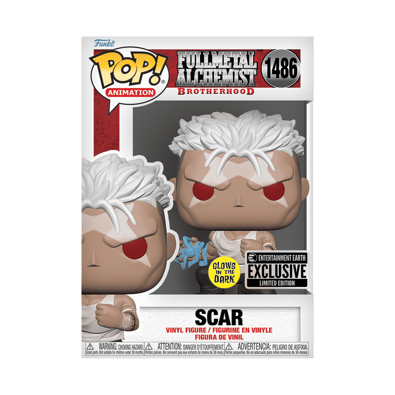 Funko Pop! Fullmetal Alchemist Scar #1486 - Glows in the Dark Exclusive