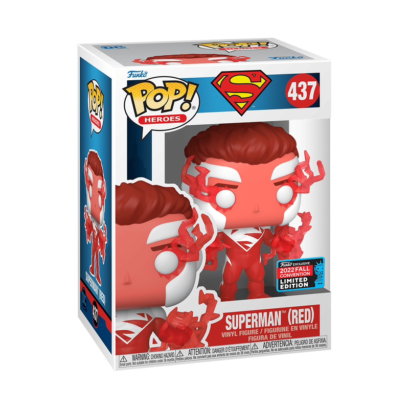 Funko Pop! Heroes: DC - Superman (Red) #437 (2022 Fall Convention)