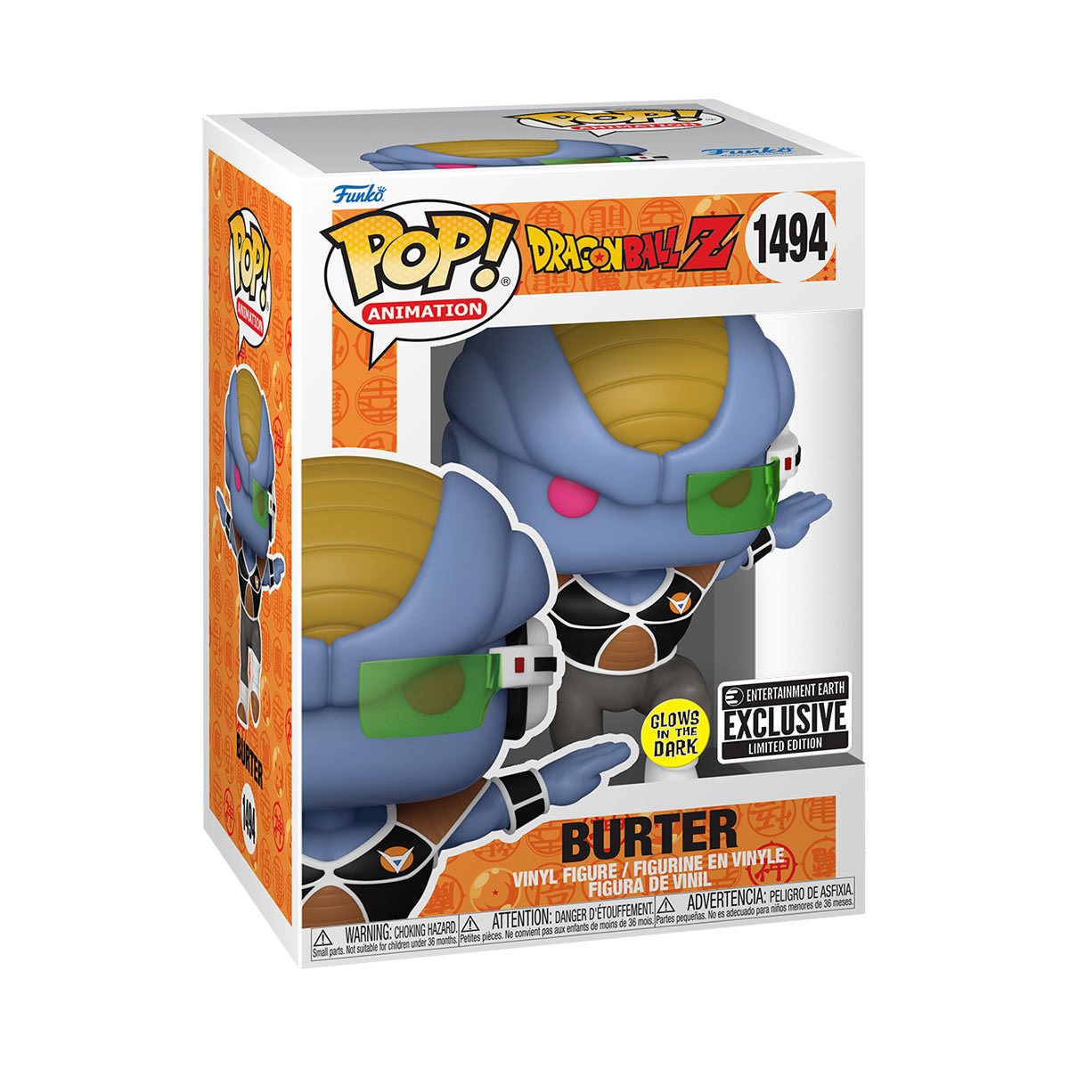 Funko Pop! Dragon Ball Z Burter (Glow) #1494 (Exclusive)