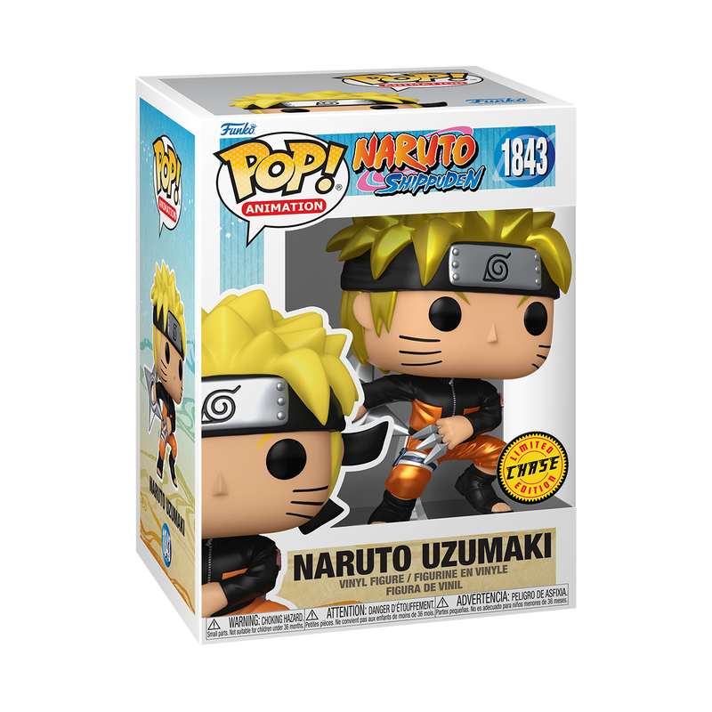 Funko Pop! Naruto: Shippuden Naruto Uzumaki with Shuriken #1843 (Chase)