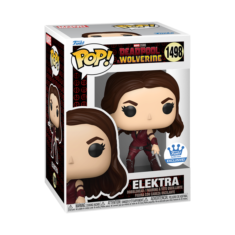Funko Pop! Deadpool & Wolverine: Elektra With Sai (Metallic) #1498 (Exclusive)