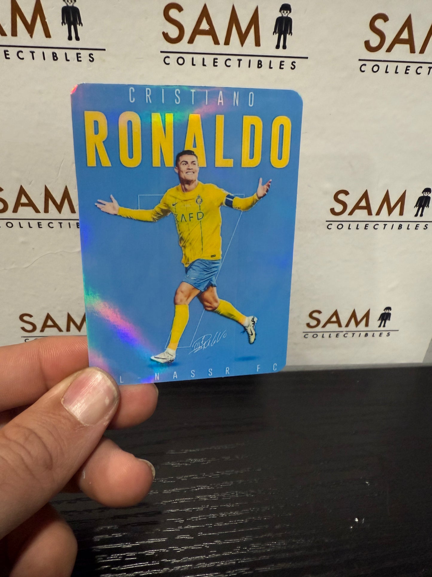 HOLO Cristiano Ronaldo Card - Soccer Card (Al- Nasr Club)
