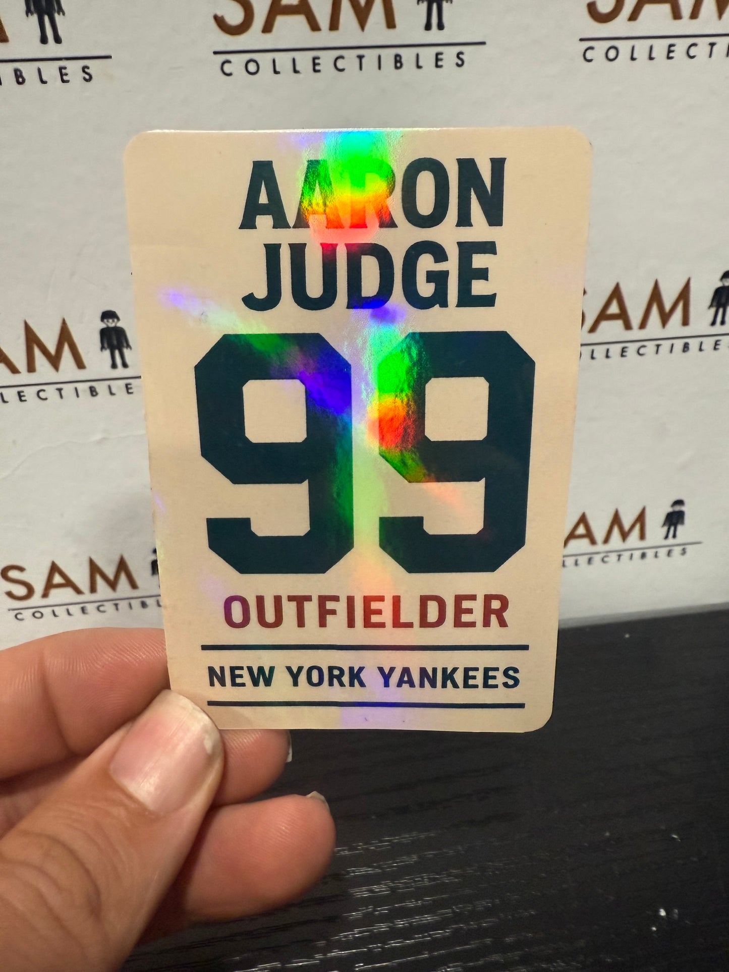 Aaron Judge Double-Sided HOLO Trading Card – Limited Edition! +sleeve protector