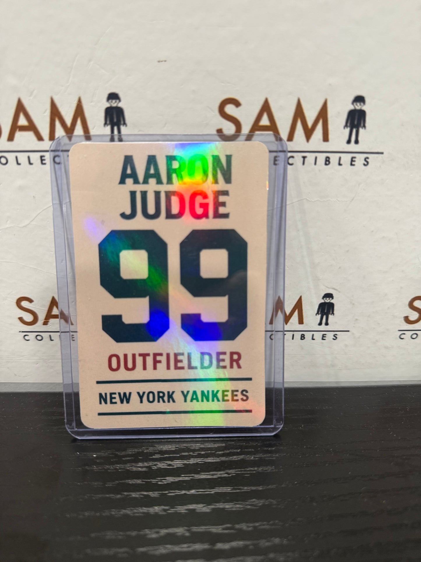 Aaron Judge Double-Sided HOLO Trading Card – Limited Edition! +sleeve protector