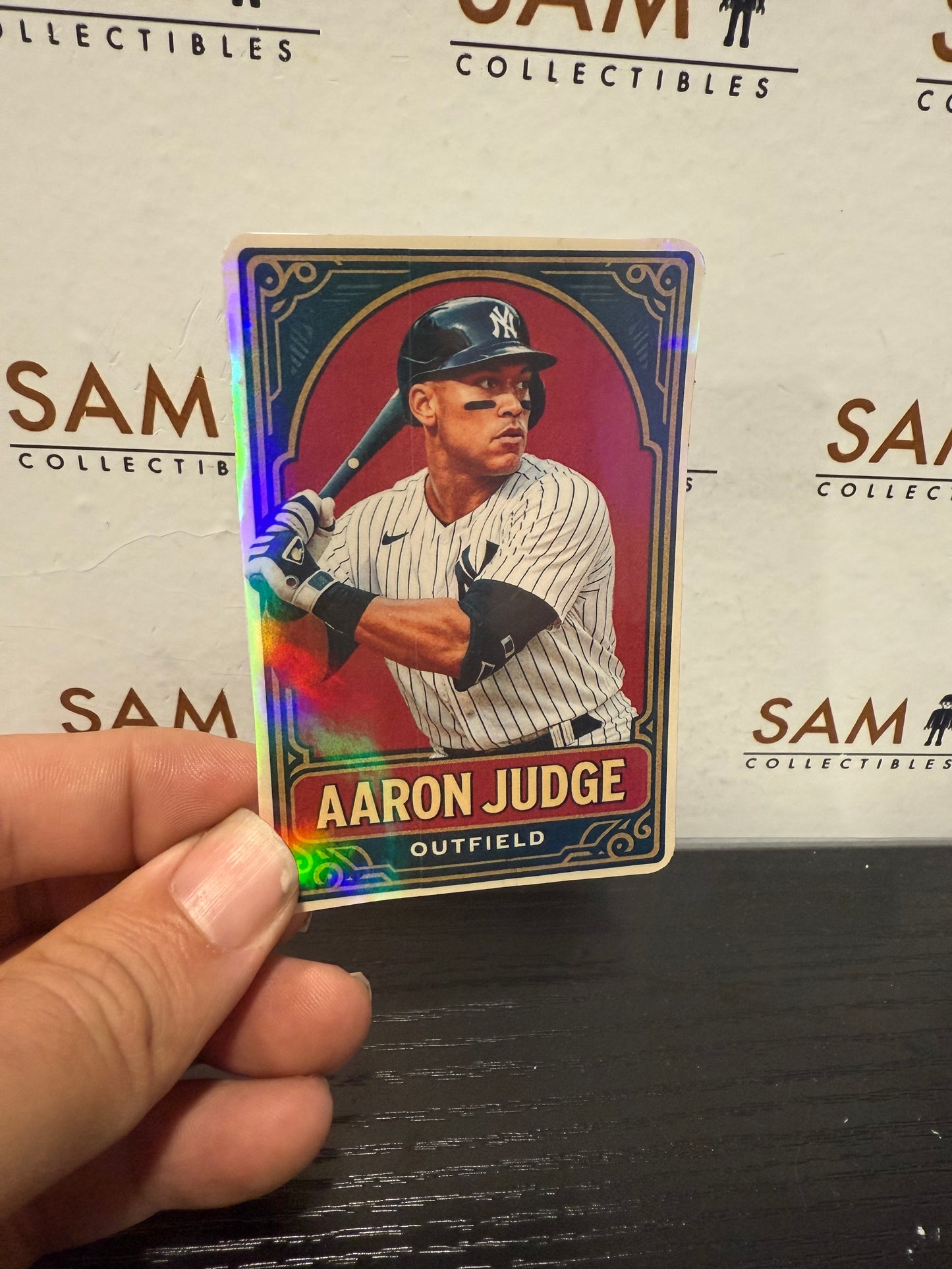 Aaron Judge Double-Sided HOLO Trading Card – Limited Edition! +sleeve protector