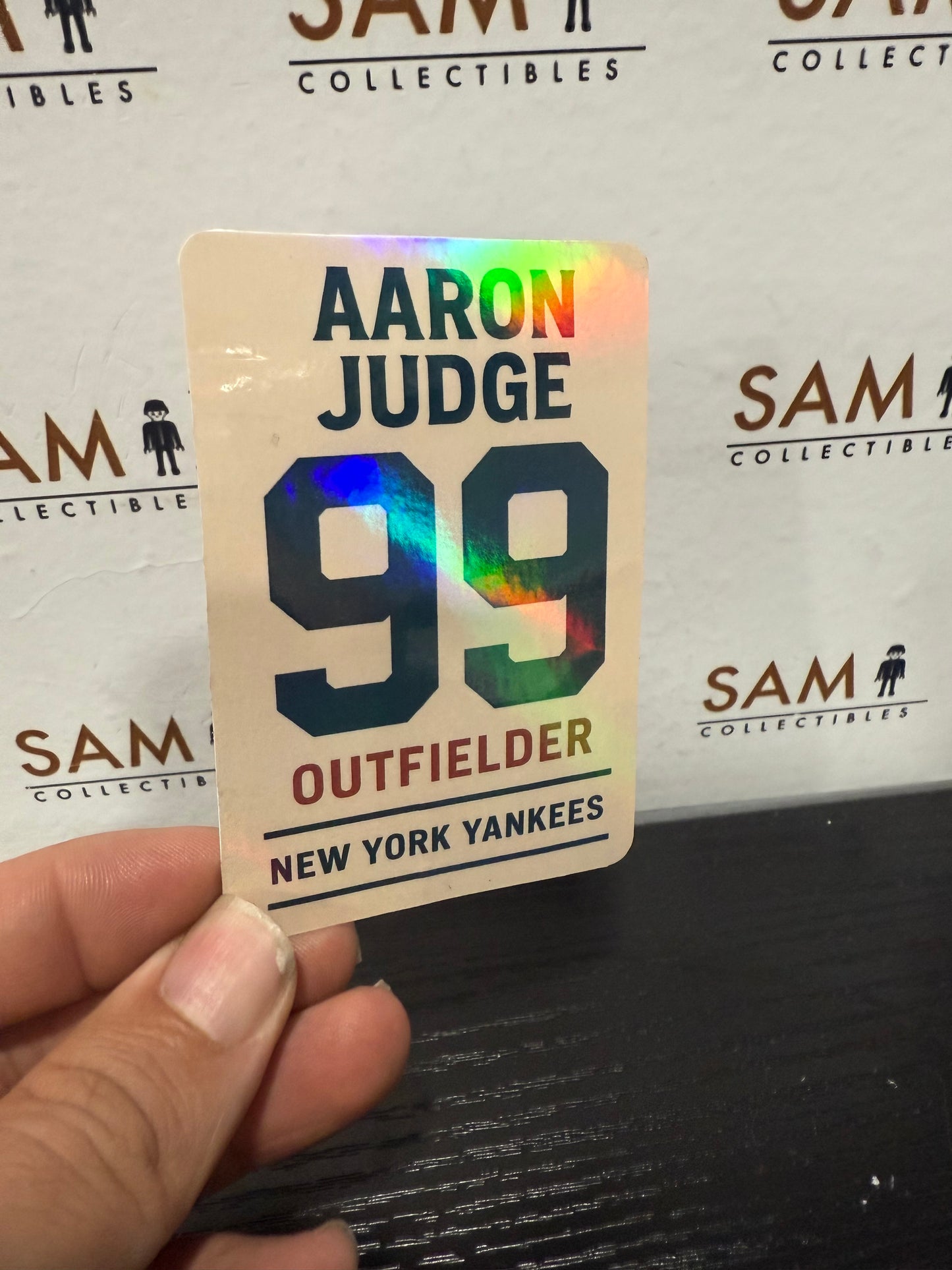Aaron Judge Double-Sided HOLO Trading Card – Limited Edition! +sleeve protector