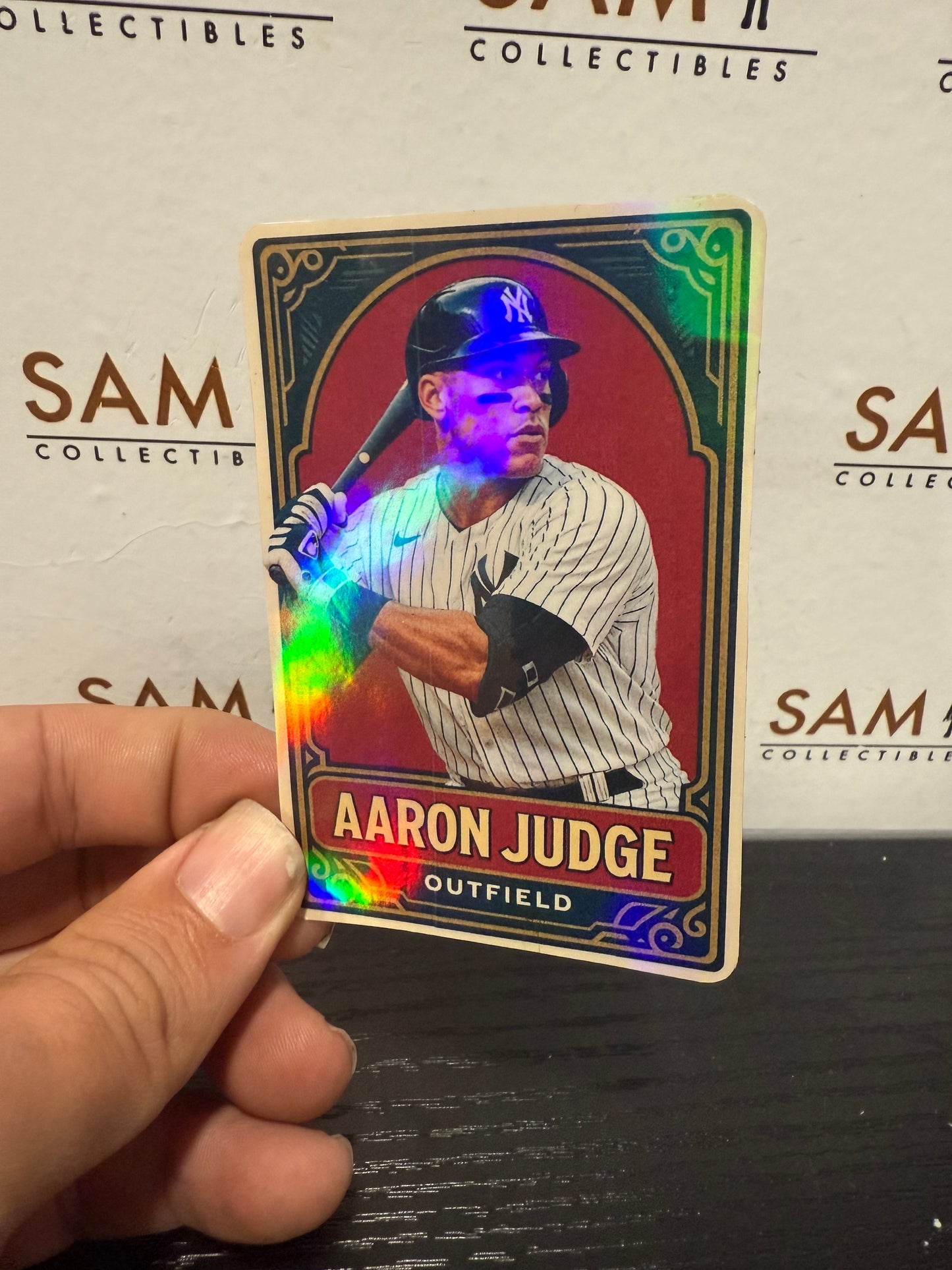 Aaron Judge Double-Sided HOLO Trading Card – Limited Edition! +sleeve protector