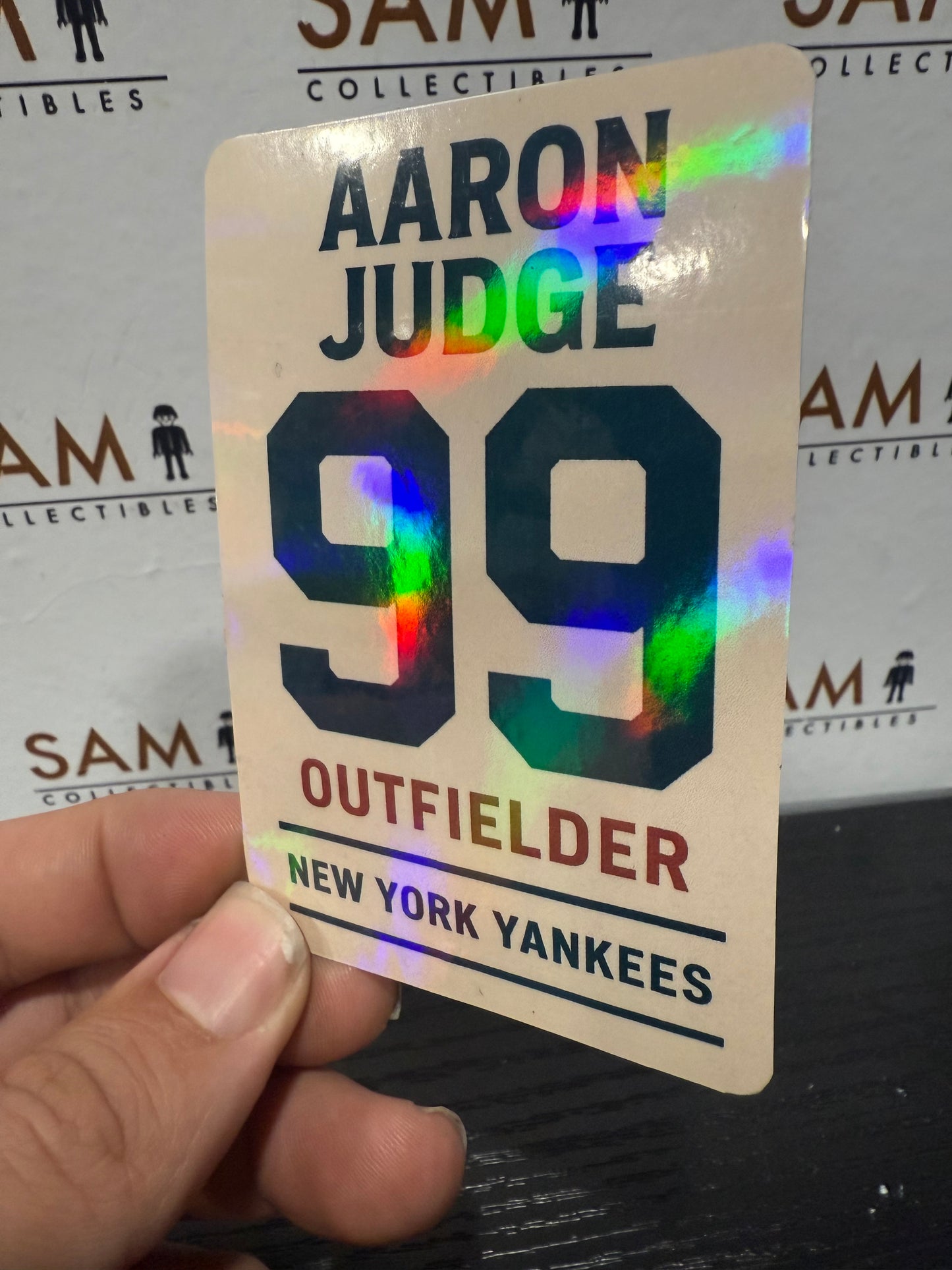 Aaron Judge Double-Sided HOLO Trading Card – Limited Edition! +sleeve protector