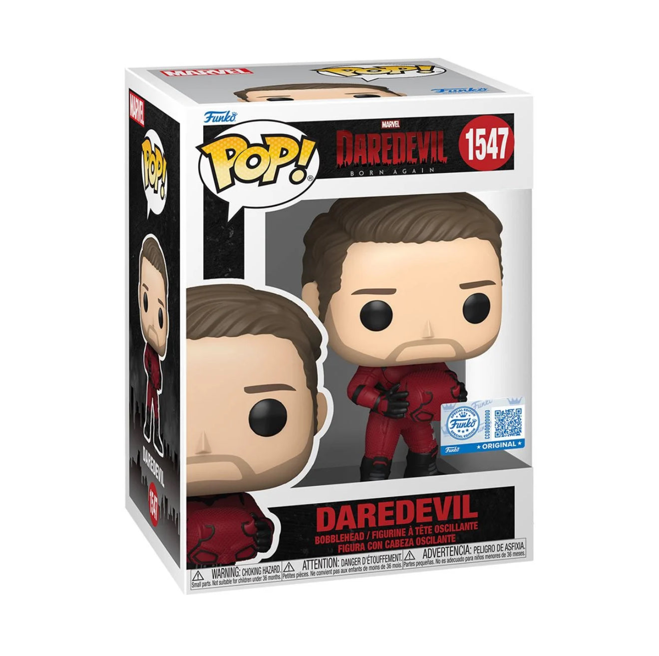 Pre-Order: Funko Pop! Daredevil: Born Again Daredevil Unmasked #1547 (Exclusive)